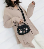 Embroidery Women Messenger Bags Small Shoulder Bag Vintage Crossbody Handbag