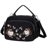 Embroidery Women Messenger Bags Small Shoulder Bag Vintage Crossbody Handbag