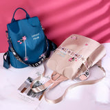 RYFIX Waterproof Oxford Women Backpack Anti-theft Print School Bag