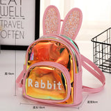 Rabbit Girl Kids Book Backpack Student School Shoulder Bag
