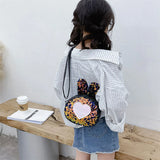 Rabbit Ears Kids Sequin Crossbody Bag Girls Princess Shoulder Bag