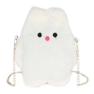 Fluffy Rabbit/Ghost Chain Shoulder Bag for Children