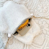 Fluffy Rabbit/Ghost Chain Shoulder Bag for Children