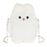 Fluffy Rabbit/Ghost Chain Shoulder Bag for Children