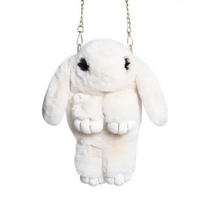 Rabbit Faux Fur Kids Handbag for Girls