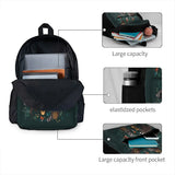 Raccoons Green Backpacks Men's Women's Bags