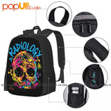 Colorful Skull Radiology Tech Backpack Large Capacity Hot Travel Bag