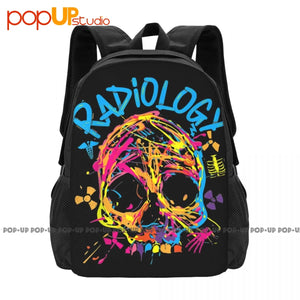Colorful Skull Radiology Tech Backpack Large Capacity Hot Travel Bag