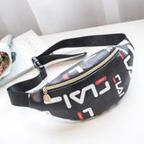 Geometric Belt Bag PU Waist Fanny Pack Waterproof