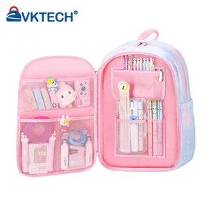 Rainbow Backpack Girls Large Capacity Student Laptop School Bag