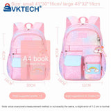 Rainbow Backpack Girls Large Capacity Student Laptop School Bag