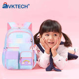 Rainbow Backpack Girls Large Capacity Student Laptop School Bag