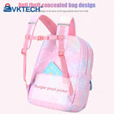 Rainbow Backpack Girls Large Capacity Student Laptop School Bag