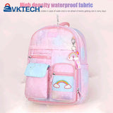 Rainbow Backpack Girls Large Capacity Student Laptop School Bag