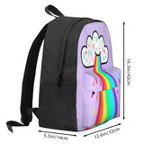 Rainbow Blast Backpacks Men's Women's Zipper Bags