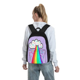 Rainbow Blast Backpacks Men's Women's Zipper Bags