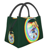 Rainbow Brite Insulated Lunch Bag Women Thermal Reusable Travel Food Box