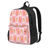 Rainbow Checkered Print Backpacks Men's Women's Children's Backpack