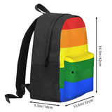 Rainbow Flag Backpack Men's Women's Zipper Bag Feminina