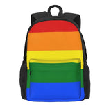 Rainbow Flag Backpack Men's Women's Zipper Bag Feminina