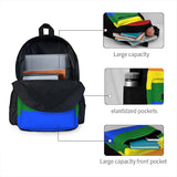Rainbow Flag Backpack Men's Women's Zipper Bag Feminina