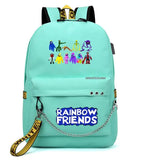 Rainbow Laptop Backpack USB School Bags Women Travel Bags for Girls