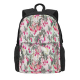 Rainbow Fuchsia Floral Pattern Backpacks - Men's & Women's Travel Bags