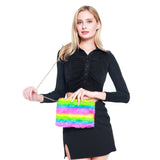 Rainbow Fur Shoulder Bag Cartoon Crossbody Bags Kids Winter Purse