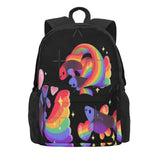 Rainbow Guppy 5 Backpacks Men's Backpacks Bags For Women Plain Bags For Girls