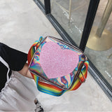 Rainbow Love Mini Coin Purse Kids Crossbody Bag