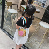 Rainbow Love Mini Coin Purse Kids Crossbody Bag