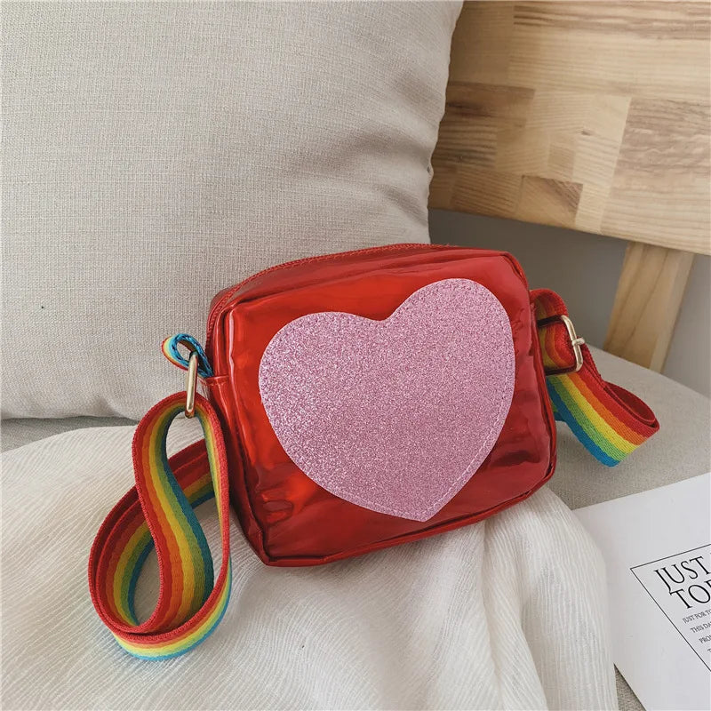 Rainbow Love Mini Coin Purse Kids Crossbody Bag