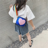 Rainbow Love Mini Coin Purse Kids Crossbody Bag