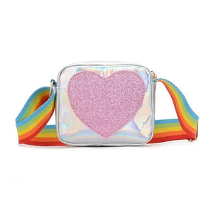 Rainbow Love Mini Coin Purse Small Square Shoulder Bag