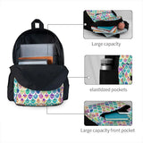 Colorful Mermaid Backpacks Men Women Eco Travel Backpack