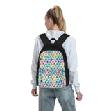 Colorful Mermaid Backpacks Men Women Eco Travel Backpack