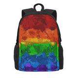 Rainbow Paint Splatter Flag 2 Backpacks For Men and Women