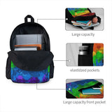 Rainbow Paint Splatter Flag 2 Backpacks For Men and Women