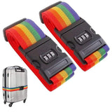 Rainbow Password Lock Luggage Bag With Strap