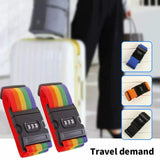 Rainbow Password Lock Luggage Bag Strap High Lock Digits Belts
