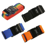 Rainbow Password Lock Luggage Bag Strap High Lock Digits Belts