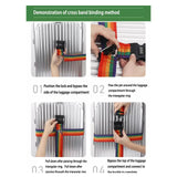 Rainbow Password Lock Luggage Bag Strap High Lock Digits Belts