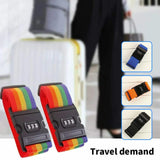 Rainbow Password Lock Luggage Bag Strap High Lock Digits Belts
