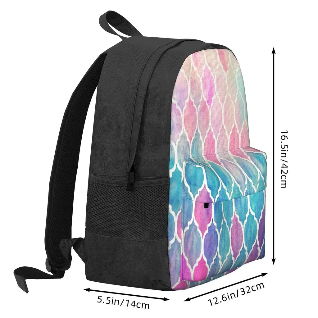 Pastel Watercolor Moroccan Backpacks