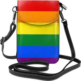 Rainbow Pride Flag Crossbody Cell Phone Purse Small Shoulder Bag