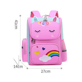 Rainbow School Backpacks for Teen Girls Grades 1-6 Women Travel Bag