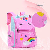 Rainbow School Backpacks for Teen Girls Grades 1-6 Women Travel Bag