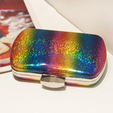 Rainbow Sling Bag for Women Evening Handbag Clutch High Purse