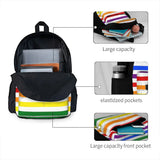 Rainbow Stripes Backpacks Men's and Women's Bag
