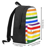 Rainbow Stripes Backpacks Men's and Women's Bag